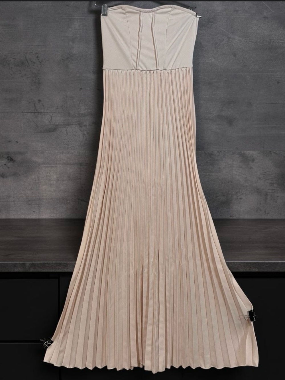 SHEIN Elegant Pleated Strapless Dress Size XS US Size 2 - Picture 2 of 11